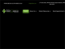 Tablet Screenshot of phoenixfoot.com